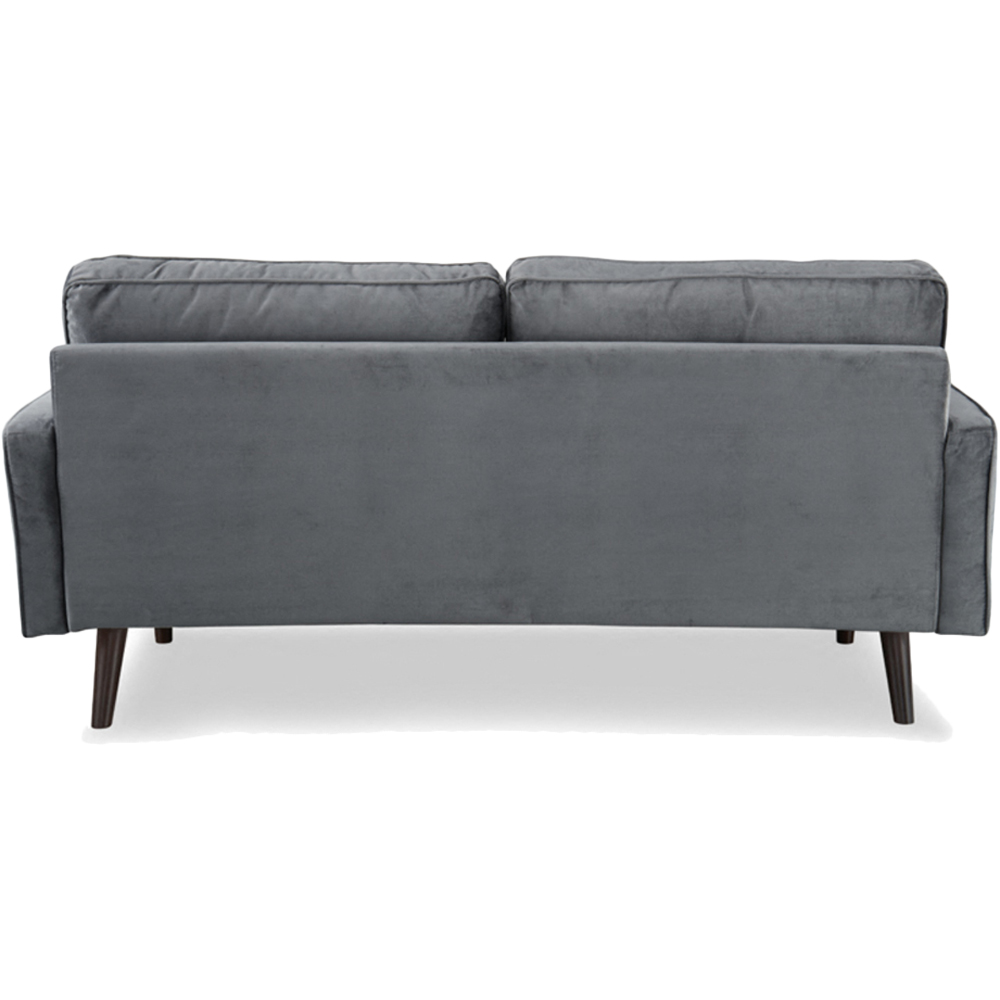 Home Detail Scott 3 Seater Grey Velvet Sofa Image 6