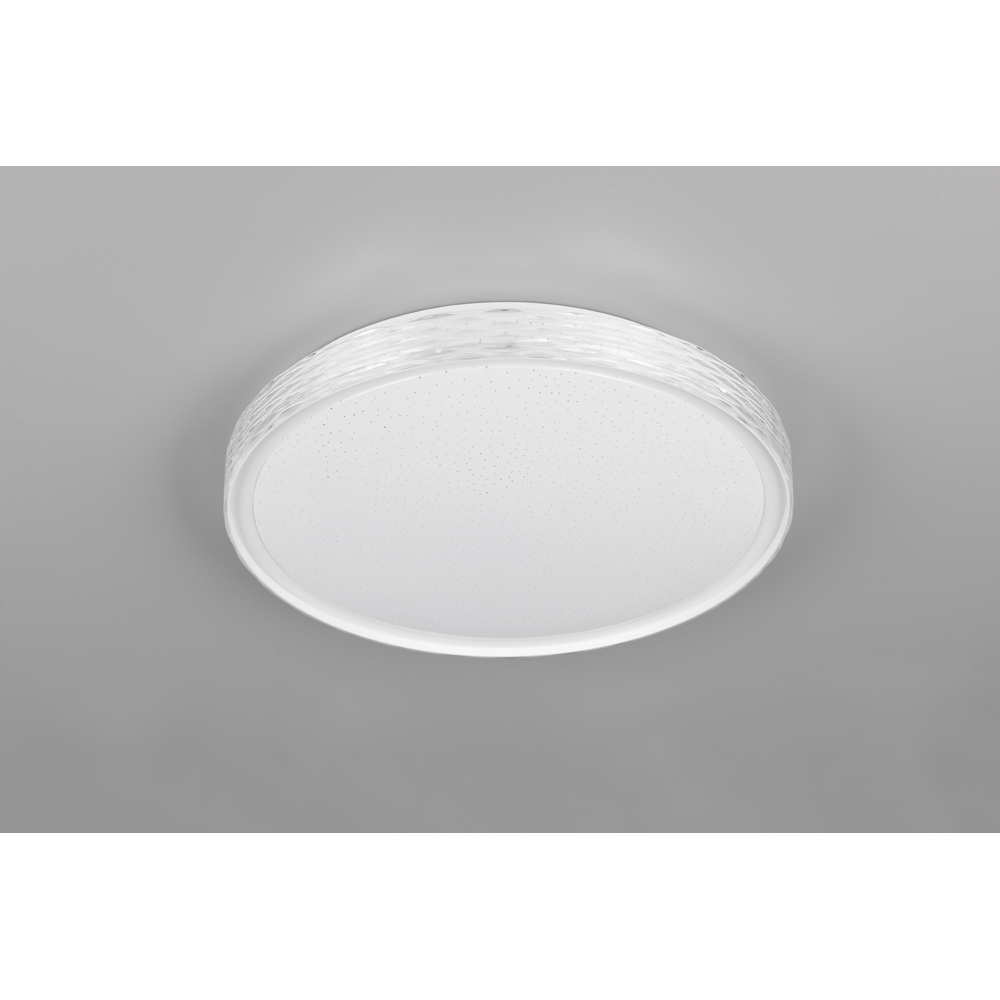 TRIO Varda White Matt Integrated LED Ceiling Light Image 6