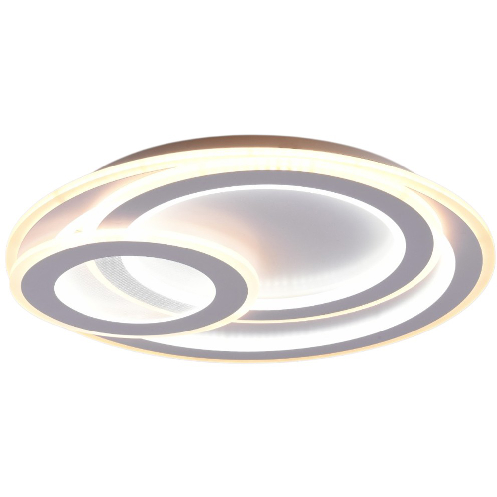 TRIO Mita Matt White Round LED Ceiling Light Image 1