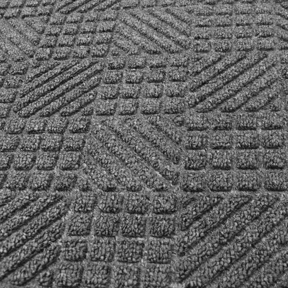 JVL Grey Firth Rubber Doormat 40 x 70cm Image 4