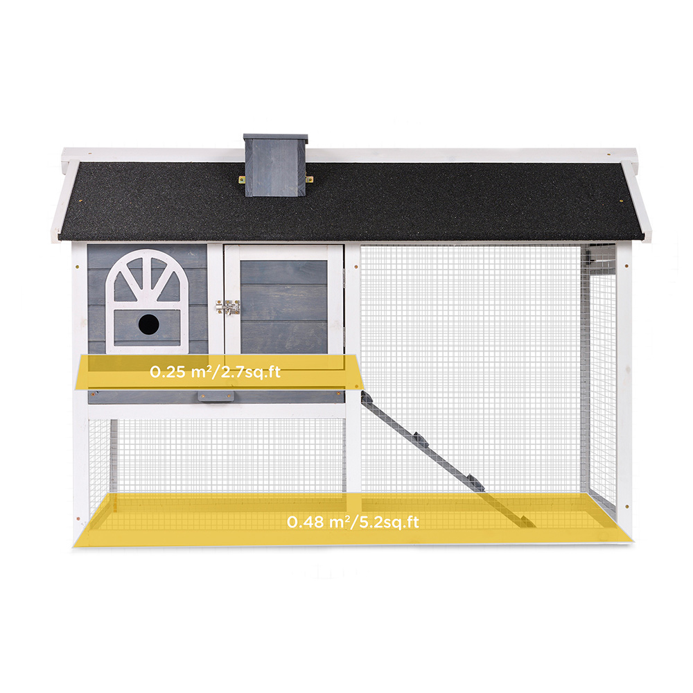 PawHut Wooden Pet Hutch Image 4