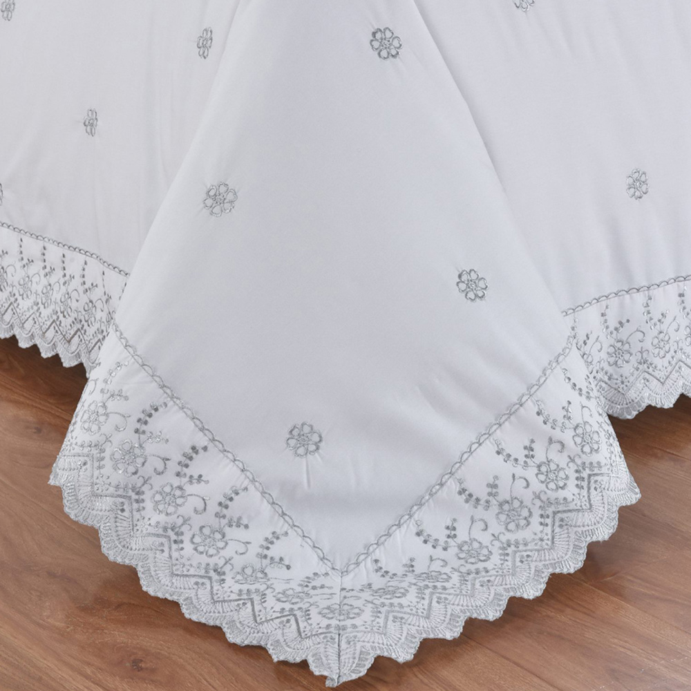 Serene Gabrielle King Size Floral Duvet Cover Set Image 4