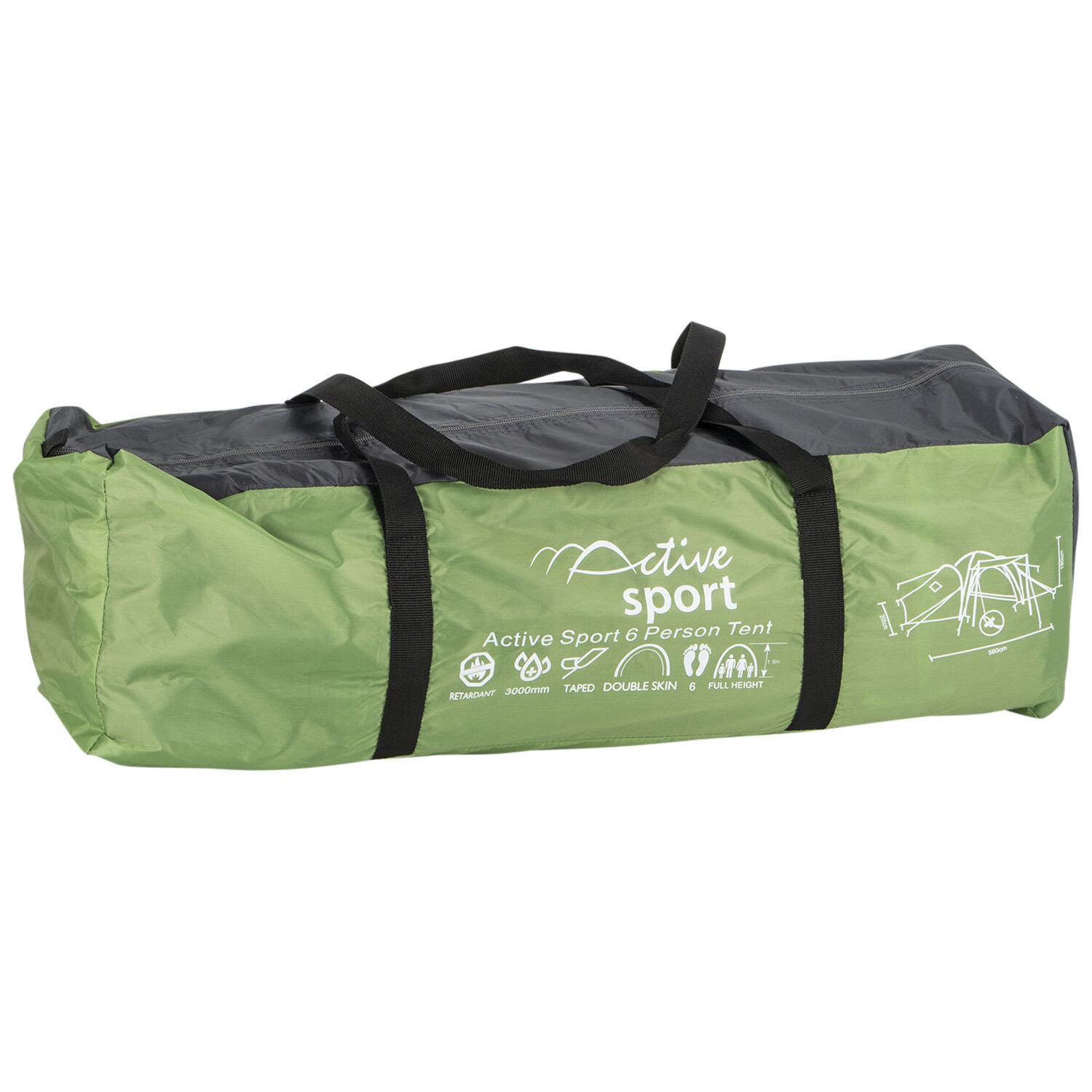 Active Sport 6 Person Tent Wilko