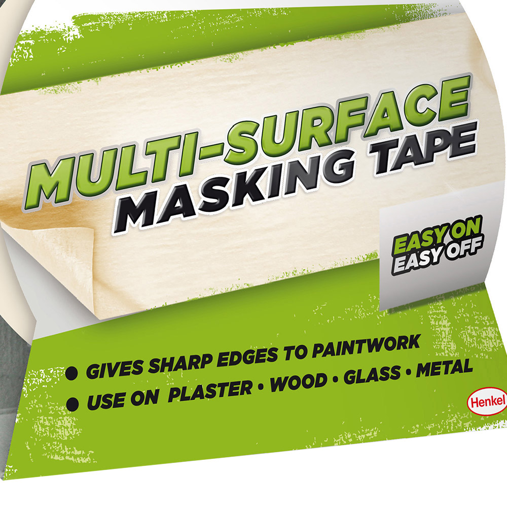 UniBond Easy On Off Masking Tape 25mm x 25m Image 3