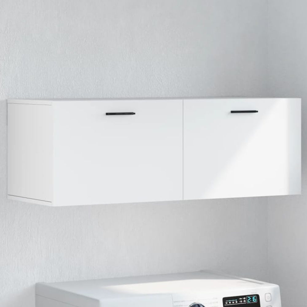 vidaXL 2 Door White Wall Cabinet Image