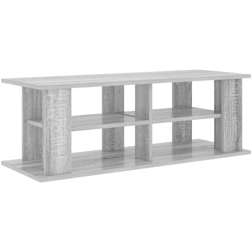 vidaXL 4 Shelf Grey Sonoma TV Stand Image 2