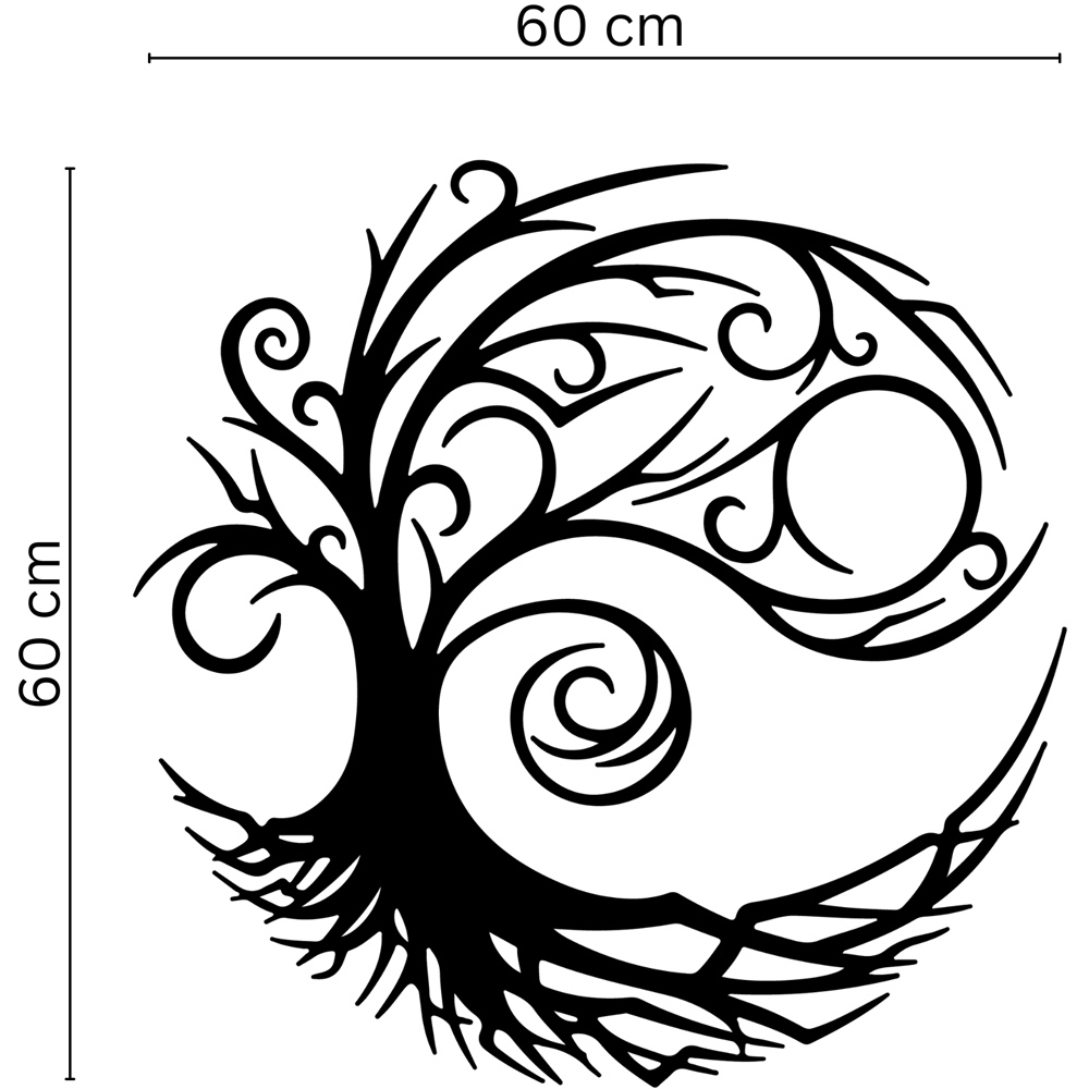 Decortie Tree of Life Botanical Metal Wall Decor Image 5