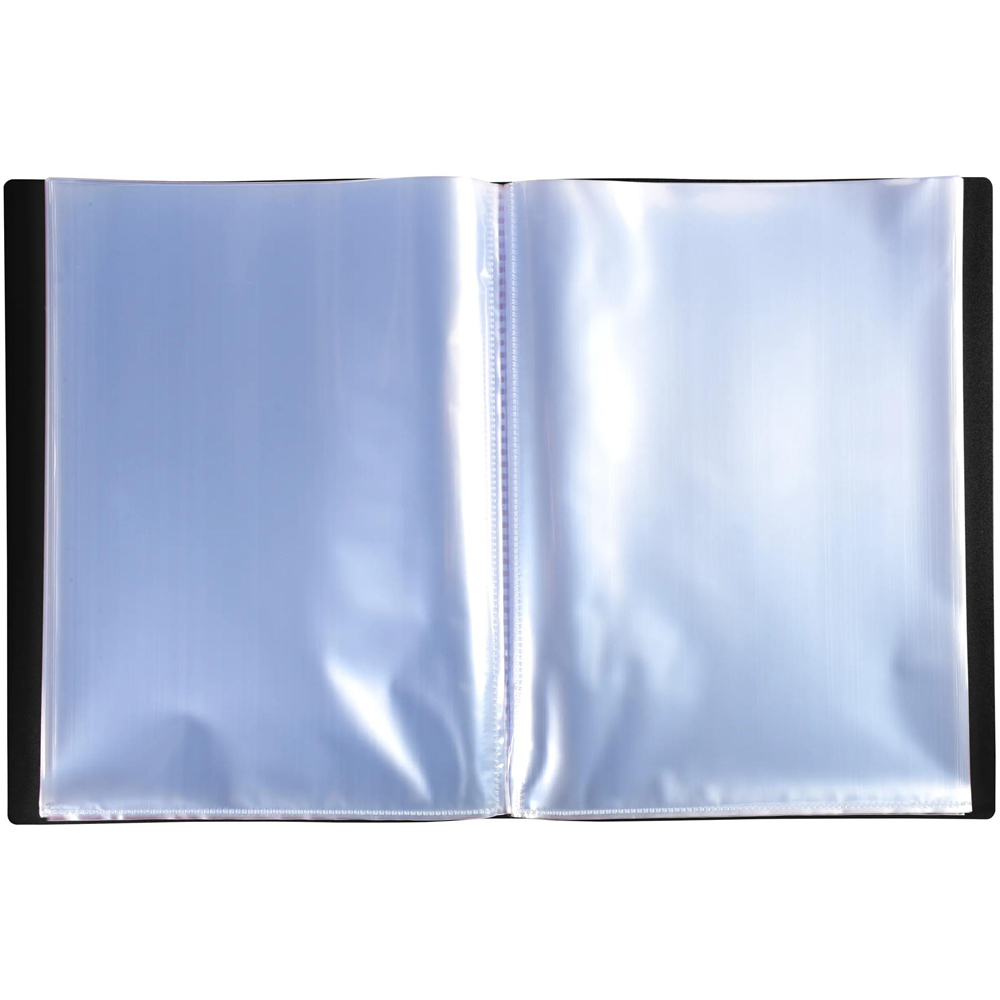Exacompta Opak A4 60 Pocket Black Display Book 8 Pack Image 3
