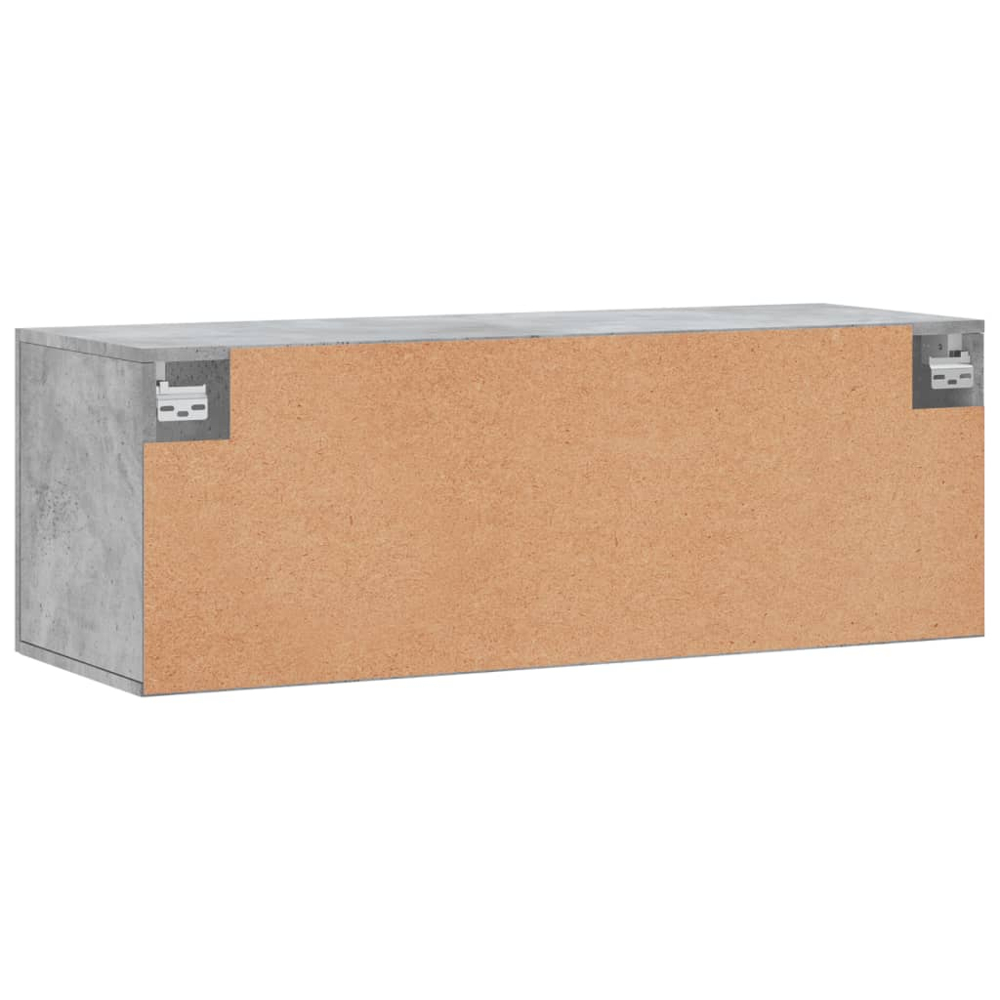 vidaXL 2 Door Concrete Grey Wall Cabinet Image 8