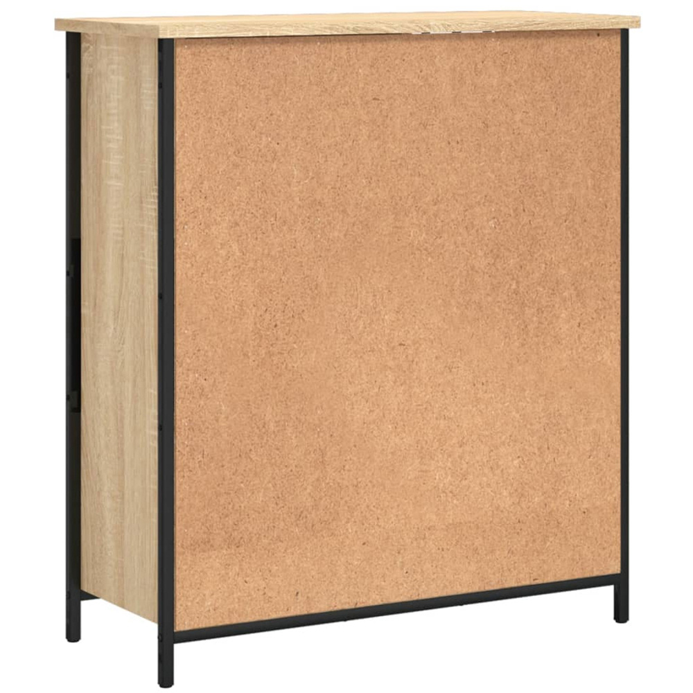 vidaXL Single Door 3 Shelf Sonoma Oak Sideboard Image 8