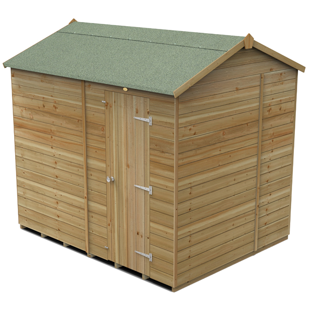 Forest Garden Timberdale 8 x 6ft Reverse Apex Garden Shed Image 1