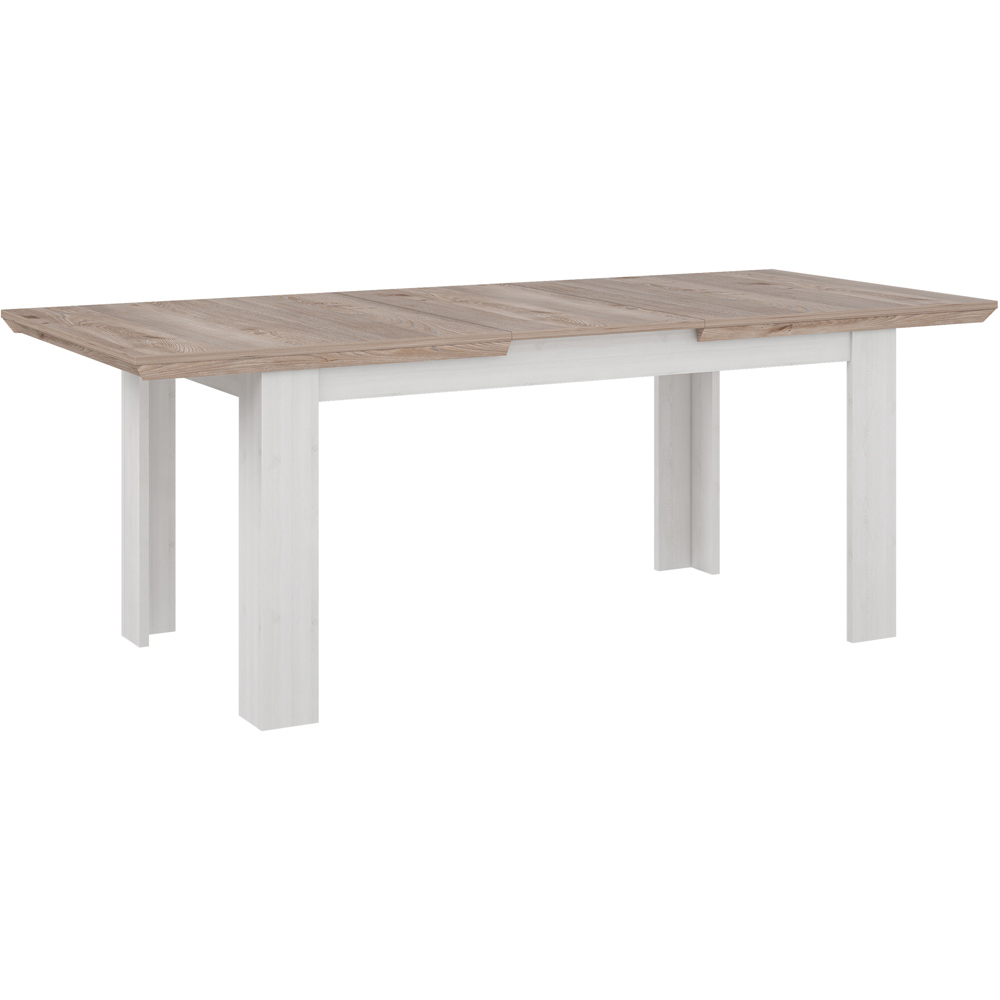 Florence Illopa 4 Seater Extending Dining Table Nelson and Snowy Oak Image 4