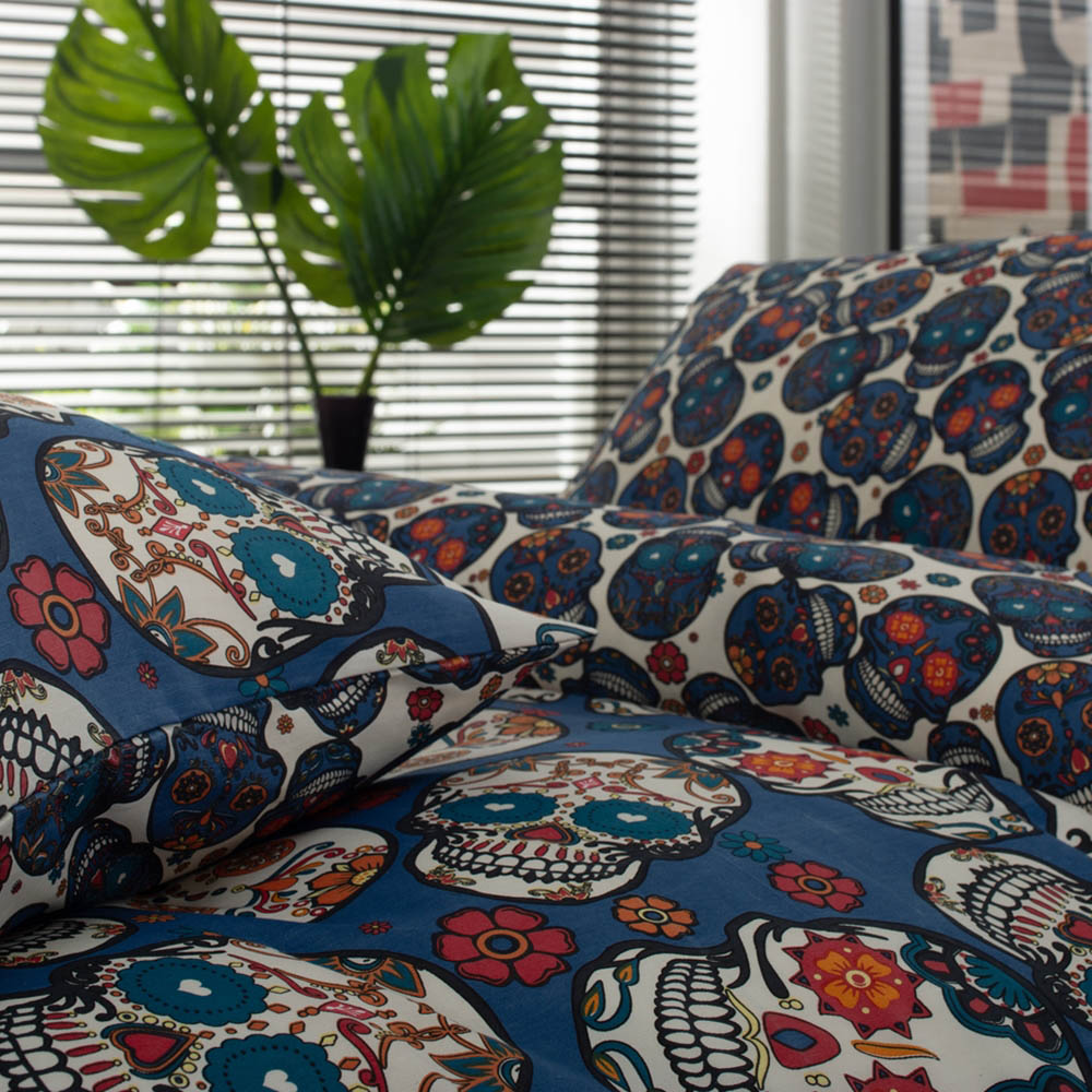 Deyongs Super King Size Day Of The Dead 200 Thread Count Duvet Set Image 2