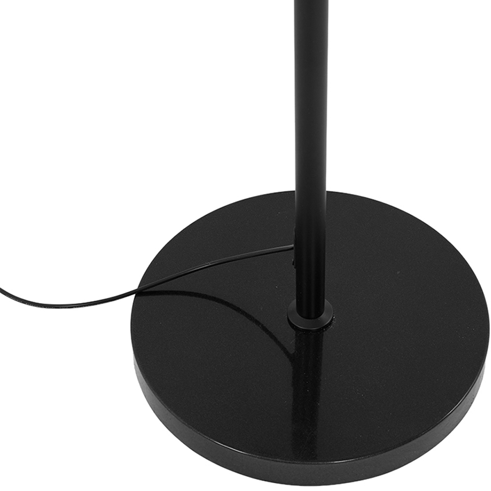 Living and Home Black Dimmable LED Floor Lamp with Remote Image 3