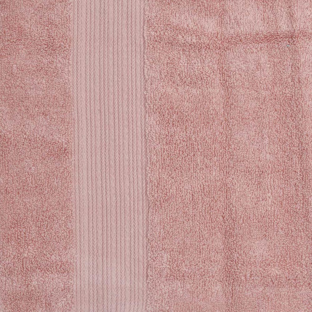 Wilko Supersoft Cotton Rose Pink Bath Sheet Image 2