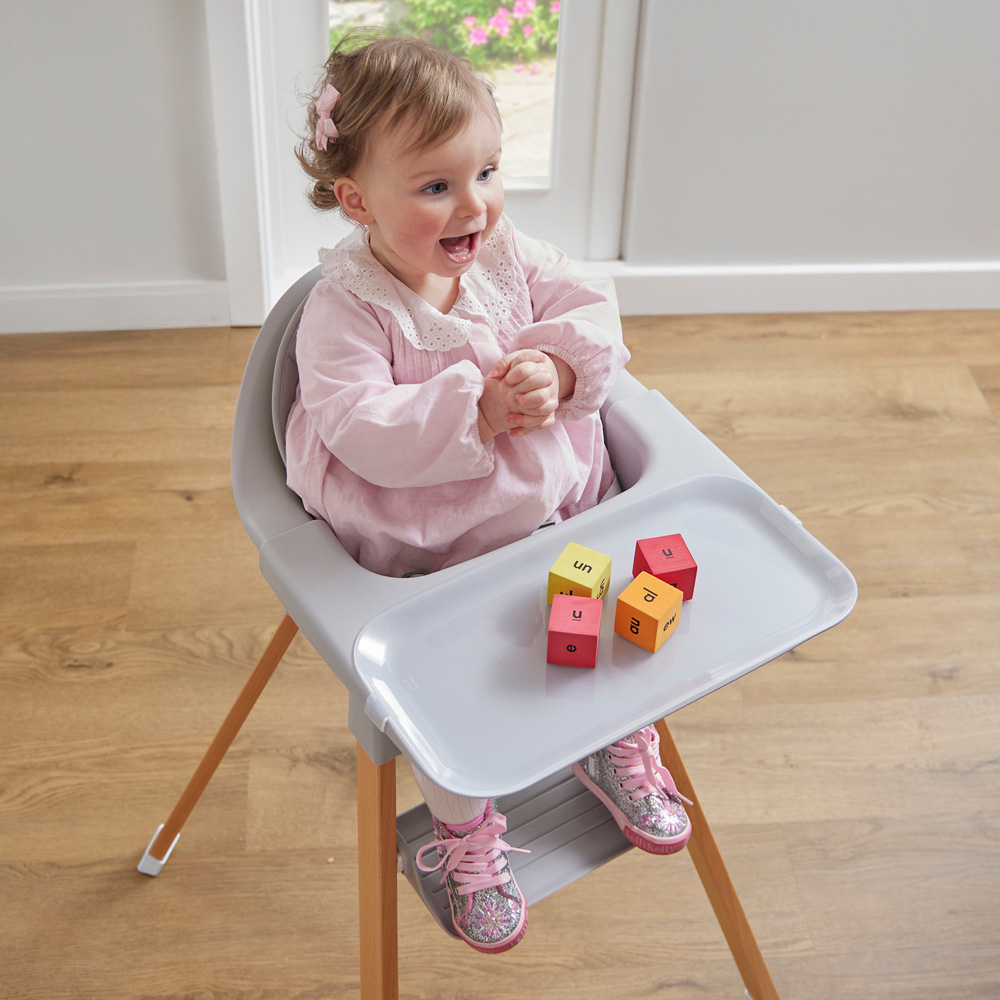 Liberty House Toys Grey Kids High Chair Image 6