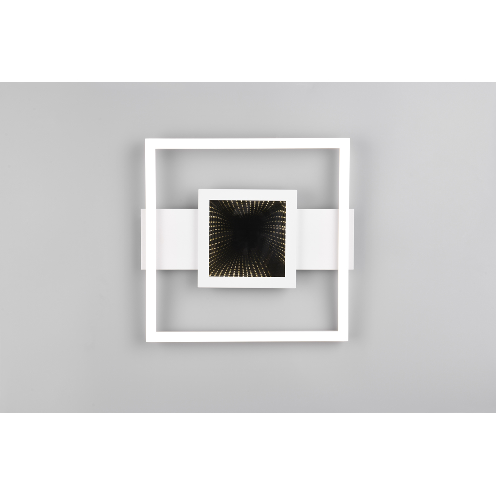 TRIO Wheeler White Matt Integrated LED Ceiling Light Image 3