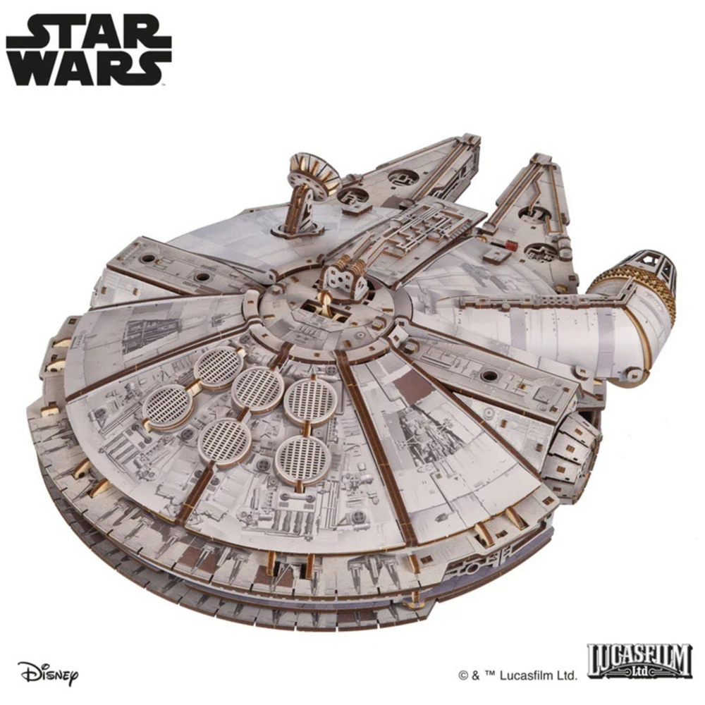 Ugears Star Wars Millennium Falcon Mechanical Model Image 4