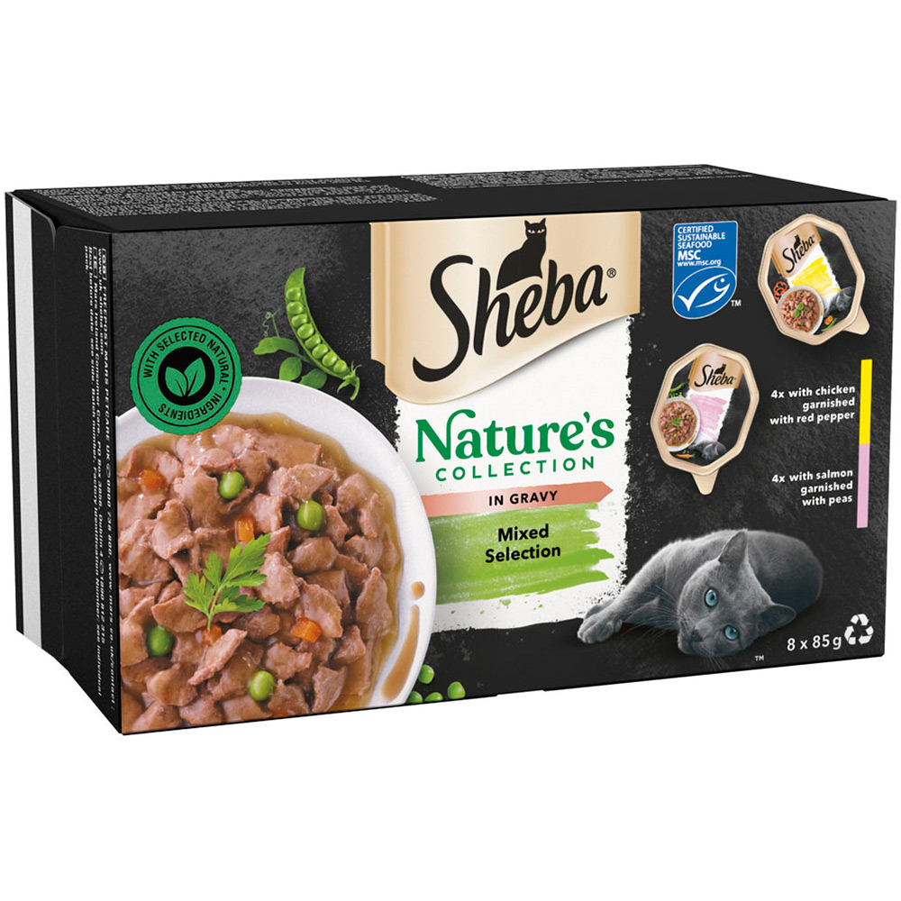 Sheba Nature’s Collection Cat Trays Mixed Selection in Gravy 8 x 85g Image 2