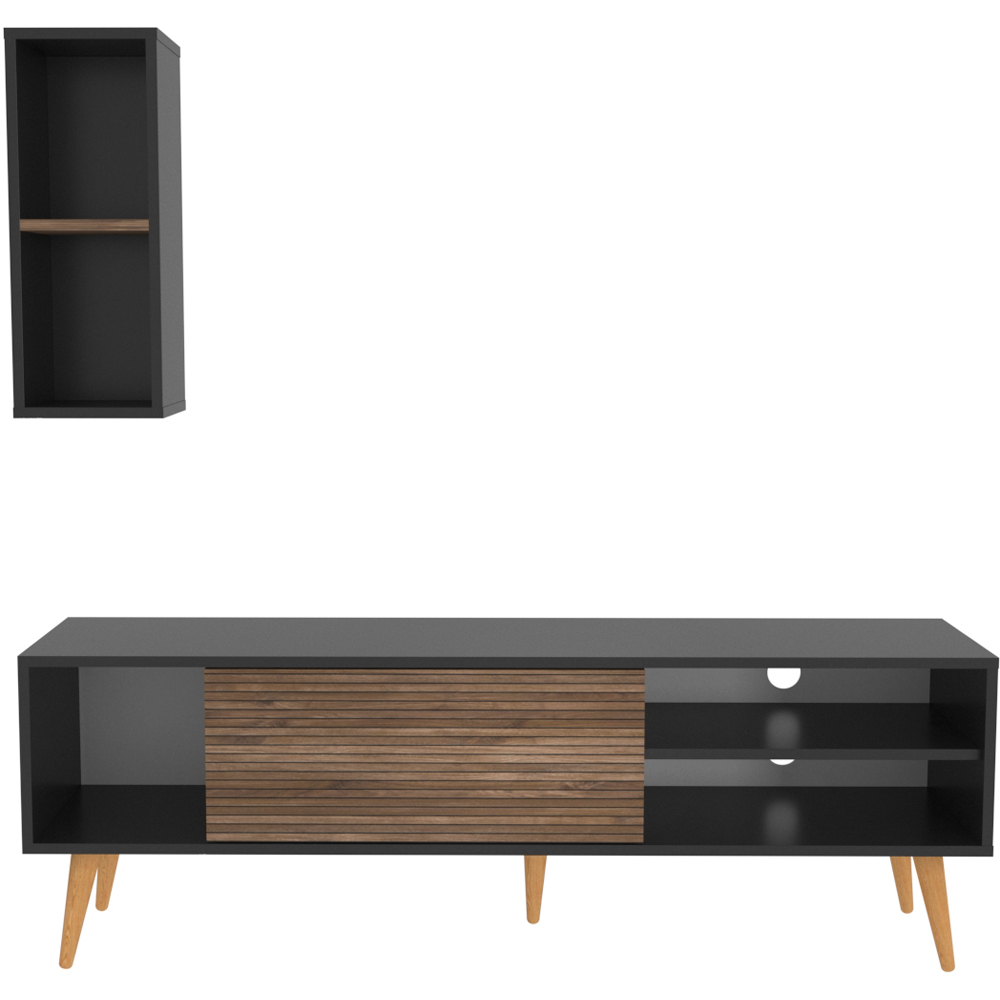 Decorotika Rans Black Alina TV Stand for 55 inch TV Image 2