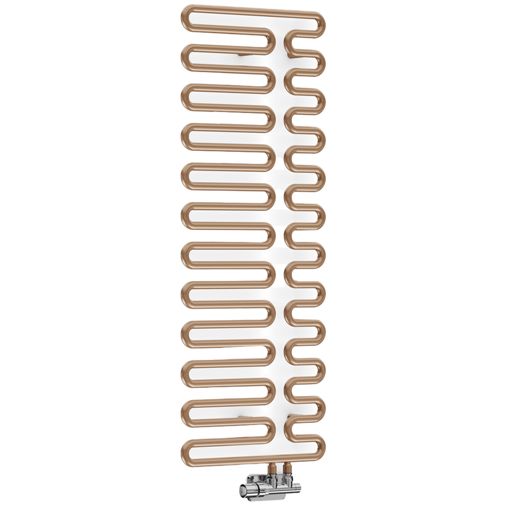 Terma Swale Bright Copper Heated Towel Rail 1746 BTU 1244 x 465mm Image 1