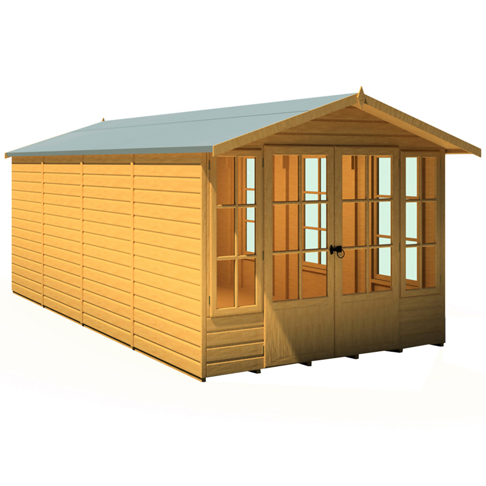 Shire Delmora 8 x 16ft Double Door Traditional Summerhouse Image 1