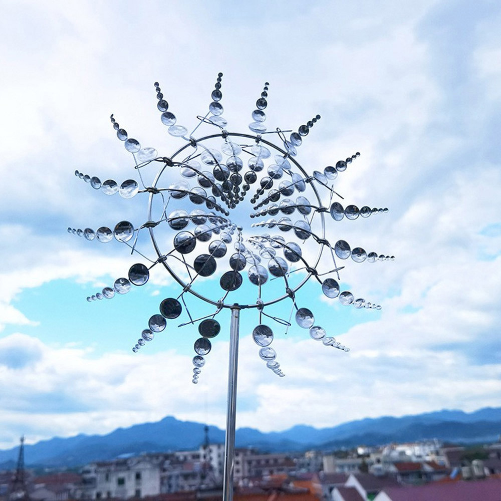 Living and Home Metal Magical Kinetic Windmill Spinner Image 2