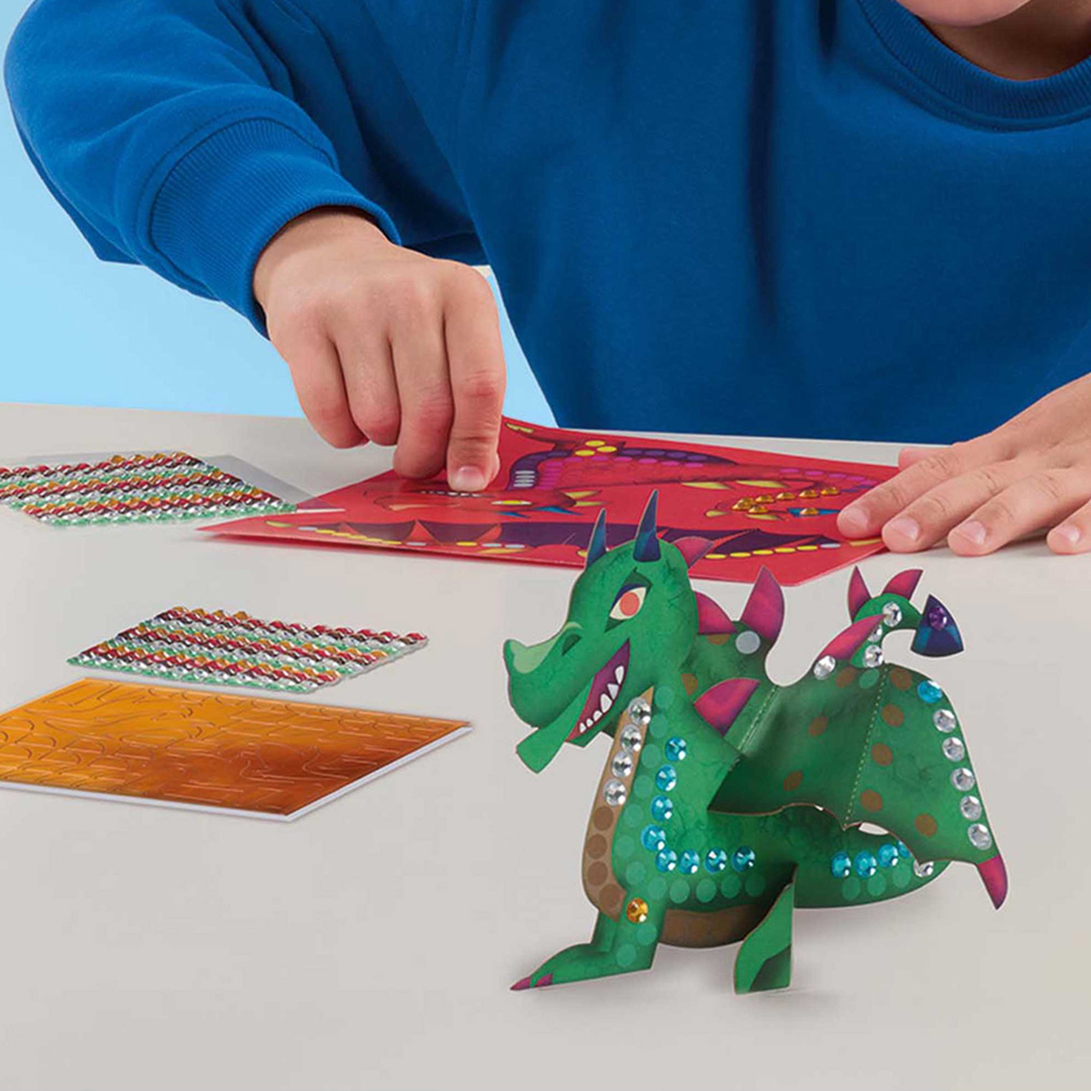 SES Creative Metallic Dragons Craft Set Image 3