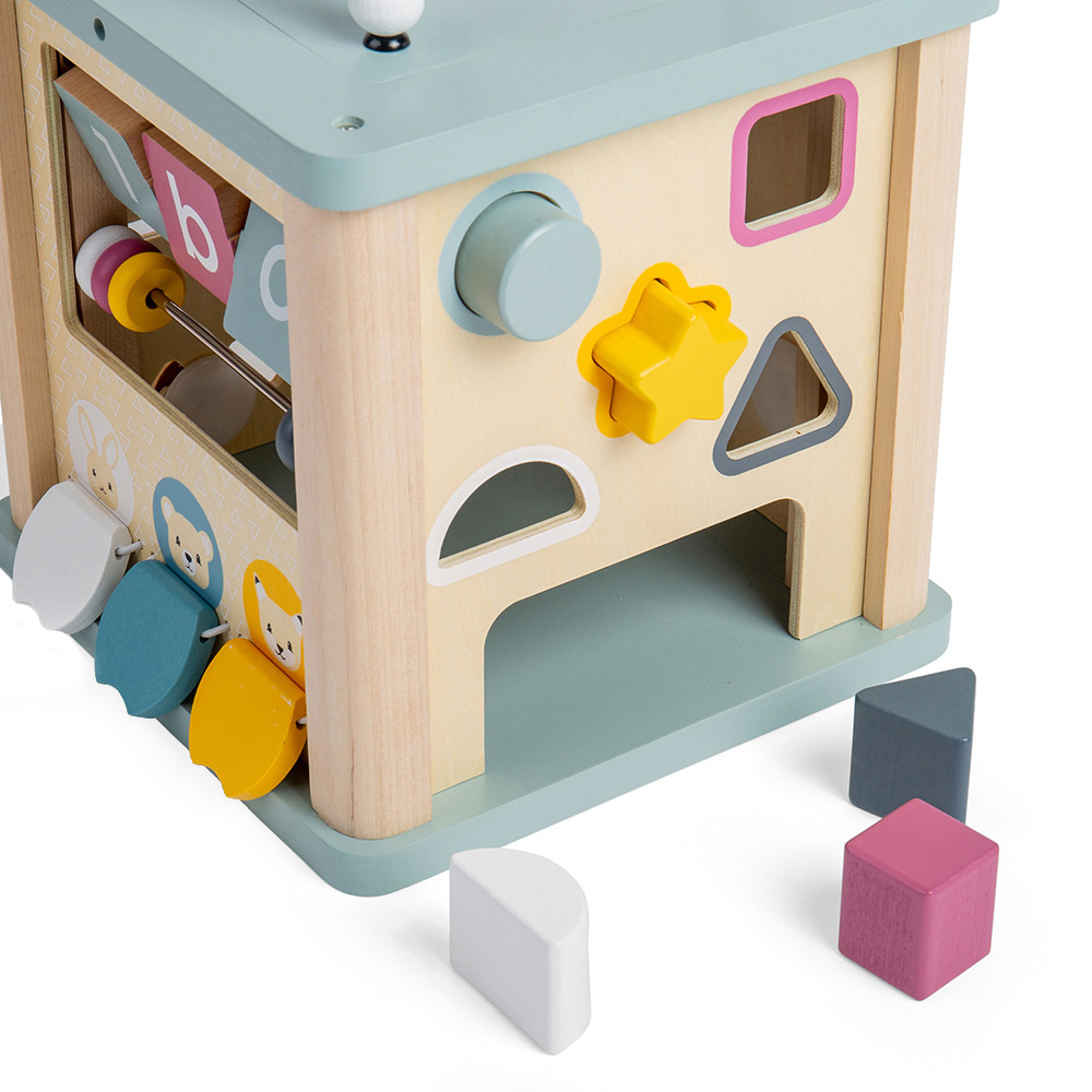 Bigjigs Toys Kids Wooden Activity Cube Image 5