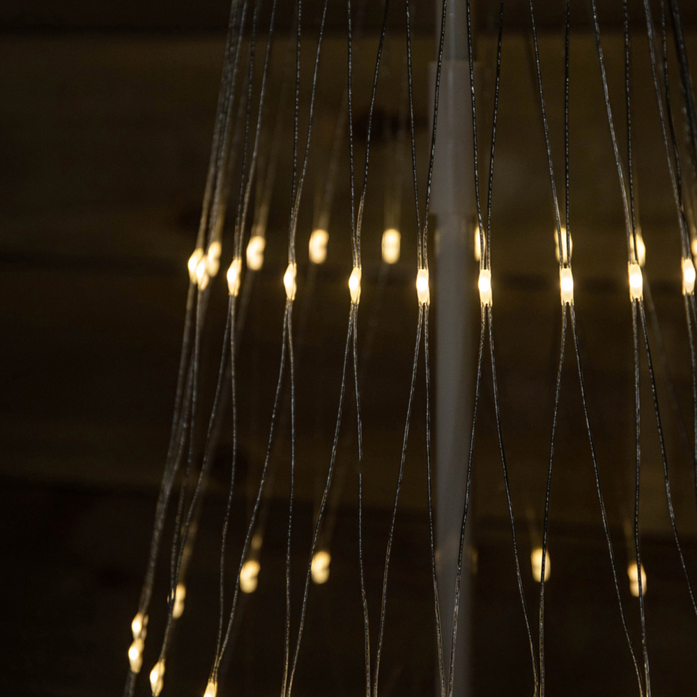 Samuel Alexander Warm White LED Light Up Christmas Cone Tree 4.4ft Image 3