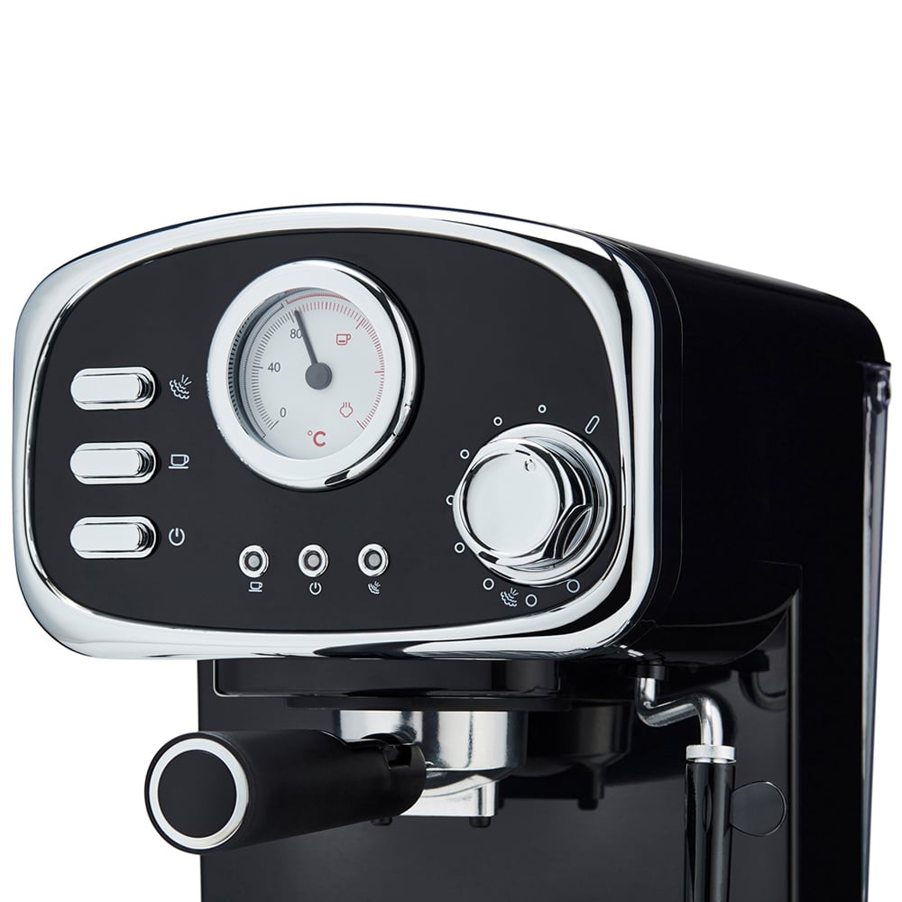 Cooks Professional G4535 Black Retro 15 Bar 1.2L Digital Coffee Machine 1100W Image 7