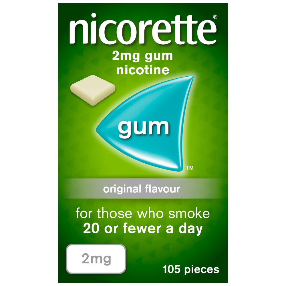 Nicorette Original Gum 2mg 105 Pieces Image 1