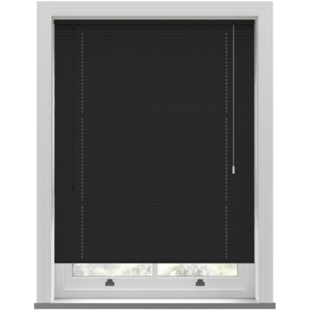New Edge Blinds PVC Venetian Blind Black 95cm Image 2