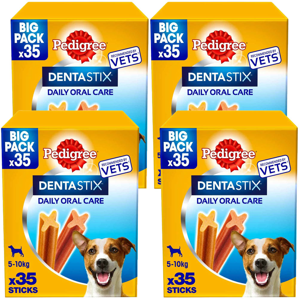 Pedigree Dentastix Daily Adult Small Dog Treats 35 Pack Case of 4 x 550g Image 1