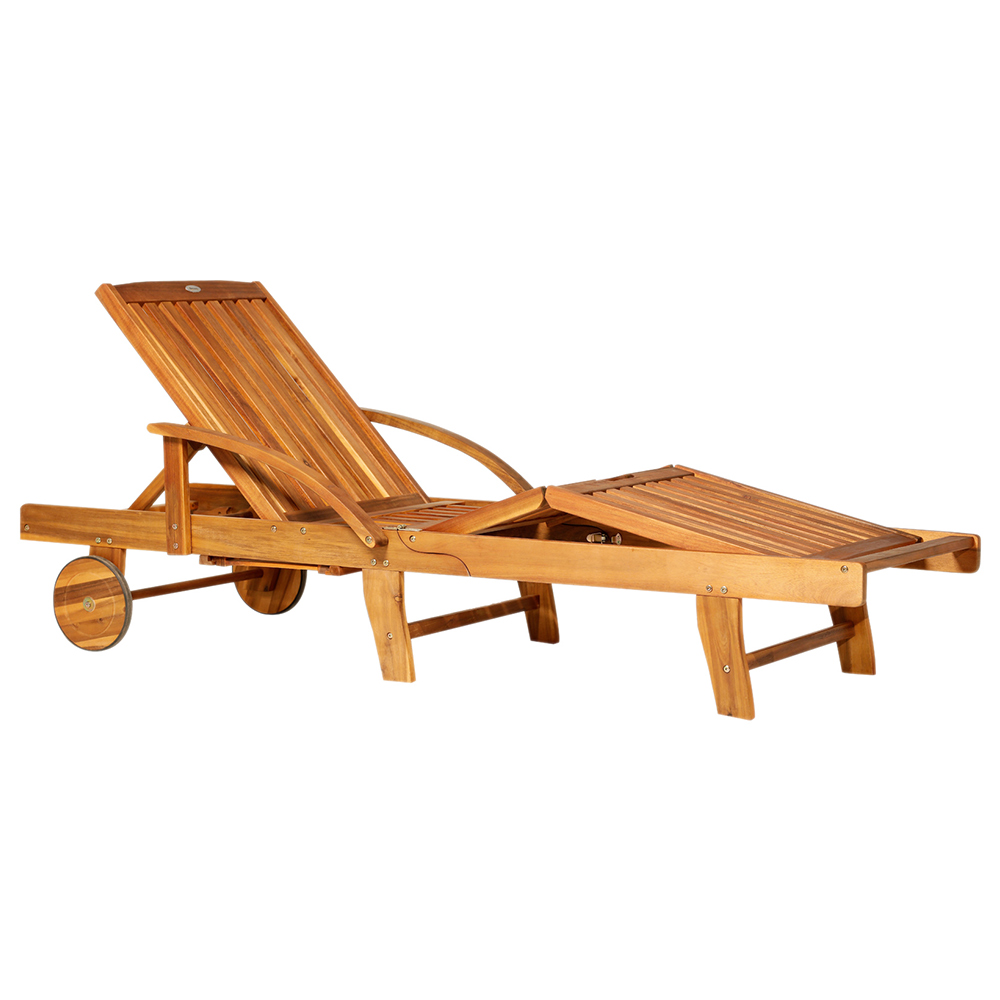 Outsunny Sun Lounger Foldable Recliner Image 2