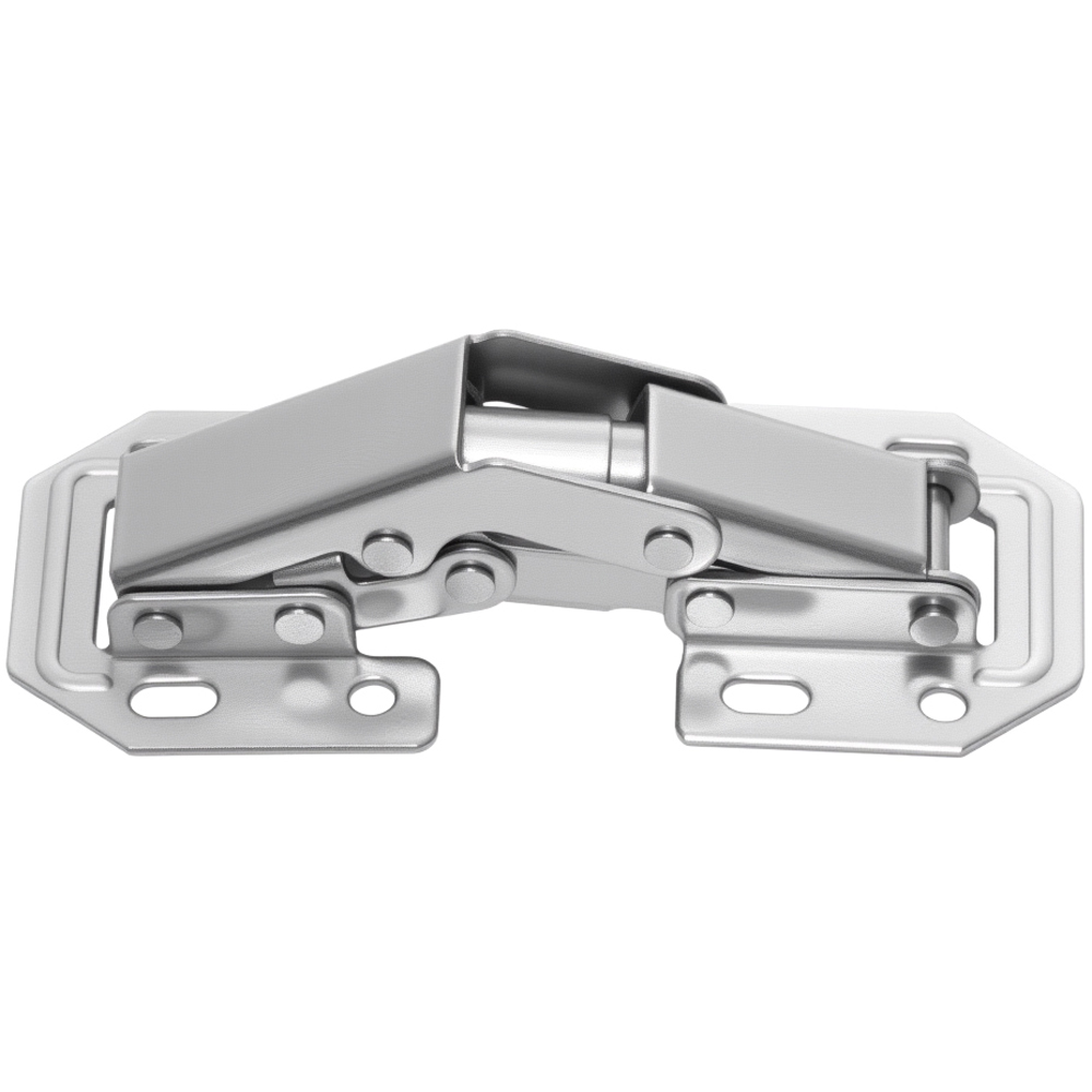 Living and Home Silver Cold-Rolled Steel Cabinet Door Hinge 6 Pack Image 2