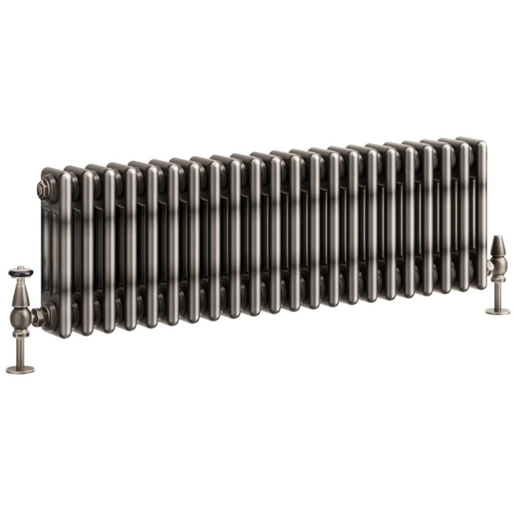 Go Bathrooms Clarence Raw Metal 3 Column Radiator 300 x 1010mm Image 1