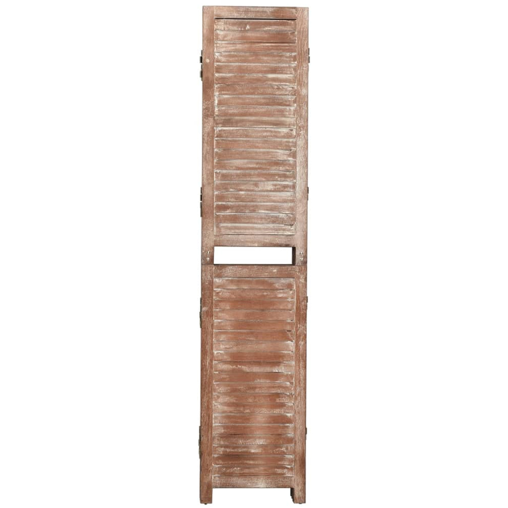vidaXL Solid Paulownia Wood 6 Panel Room Divider 210 x 165cm Image 3