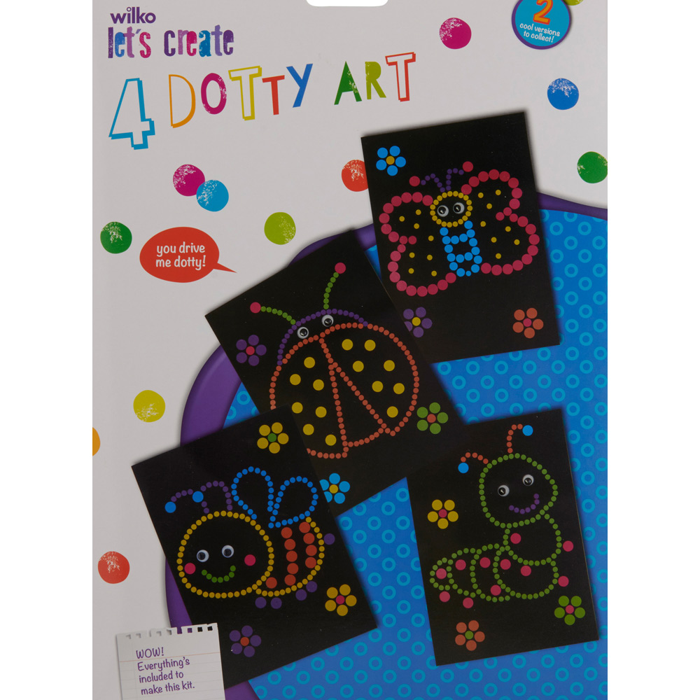 Single Wilko Dotty Art Set 4 Pack 2 in Assorted style Image 2
