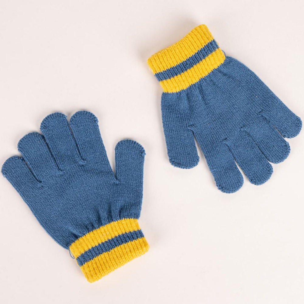 Bluey 3 Piece Blue and Yellow Children Hat Gloves and Snood Set Image 4