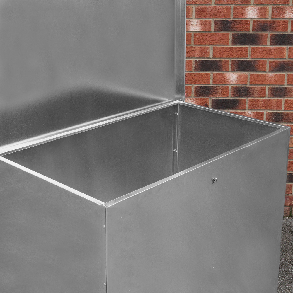 Monster Shop Galvanised Feed Store with 1 Compartment Image 6