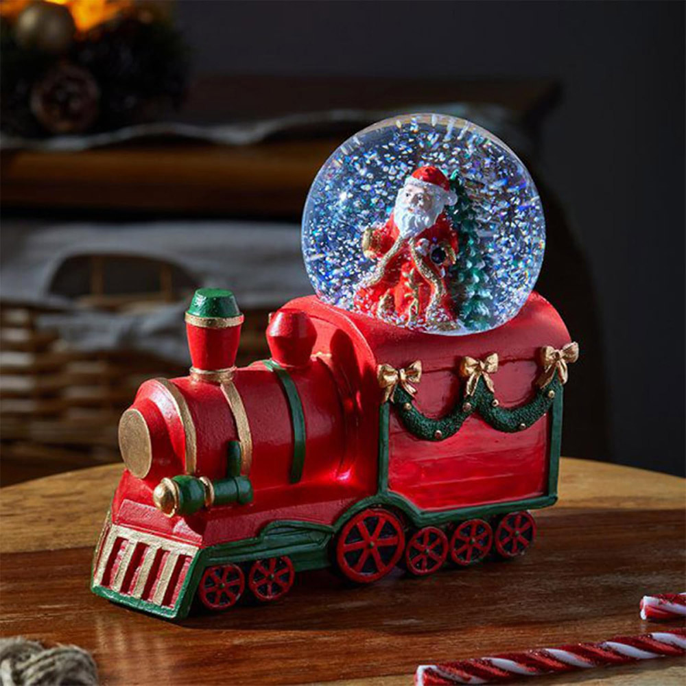 Marco Paul All Aboard LED Santa Snow Globe Image 2