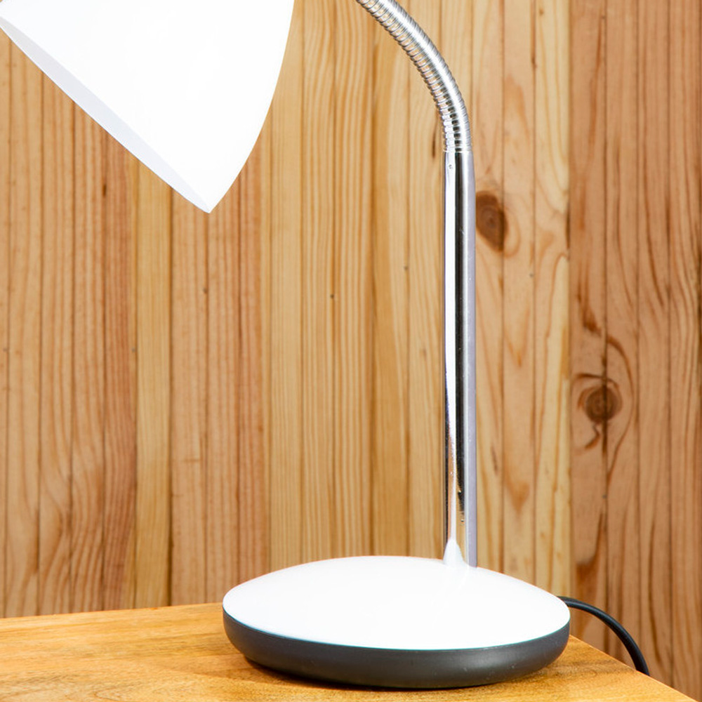 Premier Housewares Finley White Desk Lamp Image 6