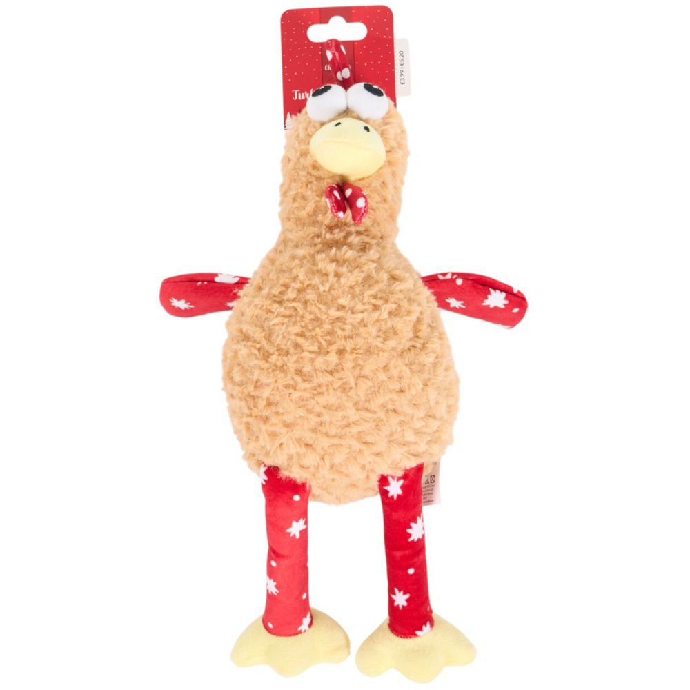 Turkey Giggler Dog ToyBrown Image 1