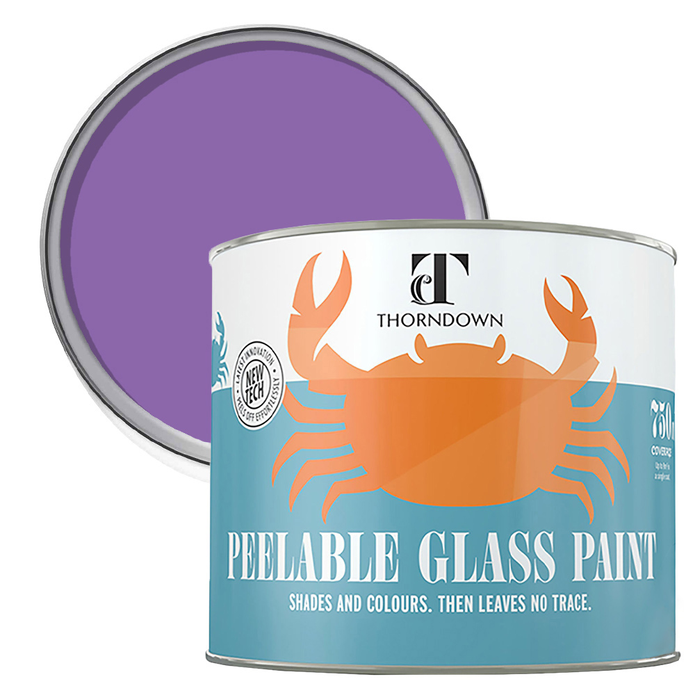 Thorndown Purple Puffin Peelable Glass Paint 750ml Image 1