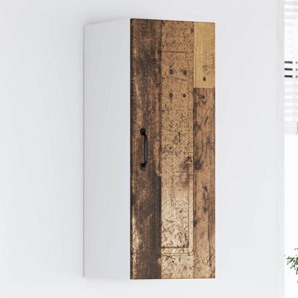 vidaXL Kalmar Single Door Old Wood Wall Kitchen Cabinet 2 Pack Image 1