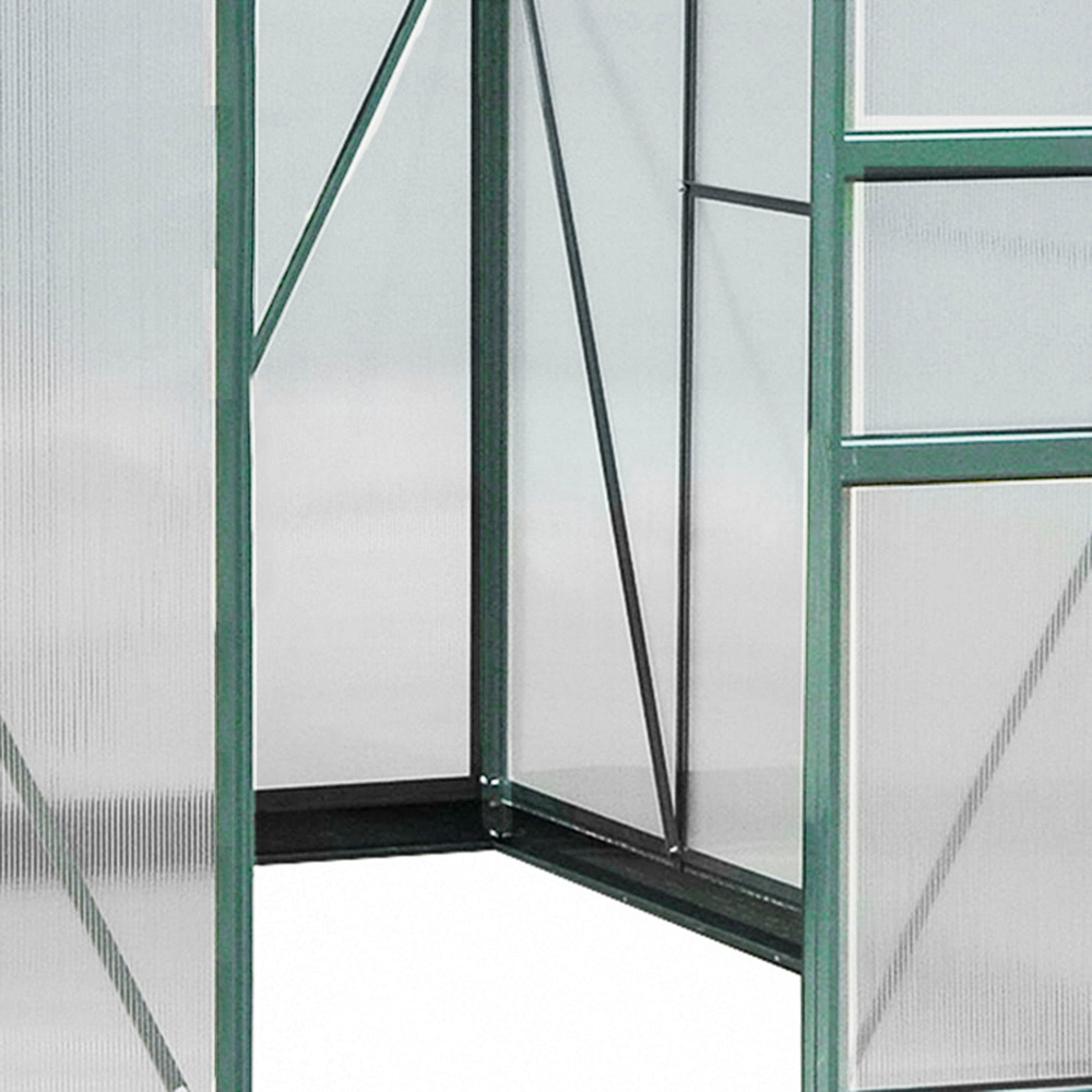 Outsunny 6 x 8ft Green Polycarbonate Greenhouse Image 3