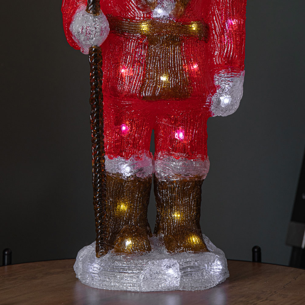 Samuel Alexander White LED Light Up Acrylic Nutcracker Christmas Decoration 65cm Image 8