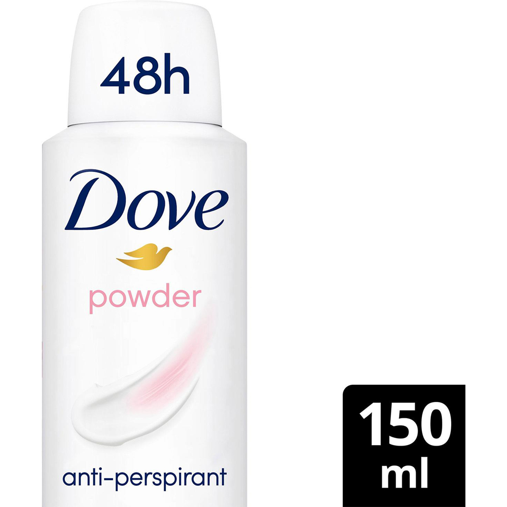 Dove Powder Sweat Protection Women Anti-Perspirant Deo 150ml 24 Pack Image 4