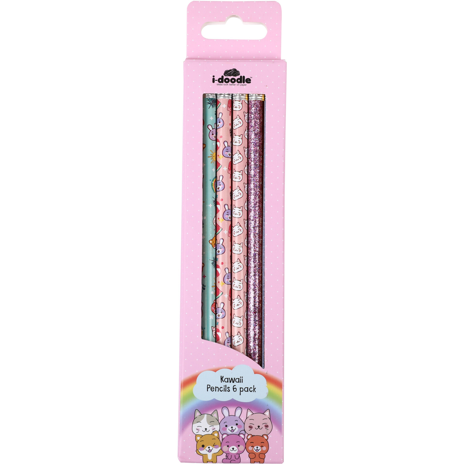 Pack of 6 Kawaii Pencils Image